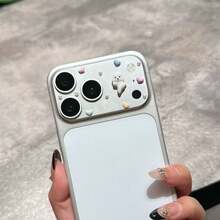 3D Heart Decorative Phone Camera Lens Protector - Clear - View 8
