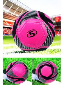1pc Size 5 Adult Competition Football For Outdoor Sports, Multi-Color Training Football For Teenagers And Students, Beach, Indoor, Outdoor PU Football - Multicolor - View 5
