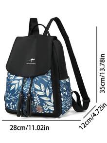 Vintage Women's Oxford Cloth Backpack Handbag Designer Style Large Capacity School Bag 2024 New High Quality - Black - View 4