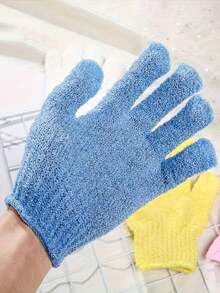 1/6/12 piezas Guantes exfoliantes para ducha, toalla de ducha, guantes de baño, guantes exfoliantes de doble cara para spa, masaje y exfoliación corporal, accesorios de baño para lavado corporal - multicolor - Ver 8