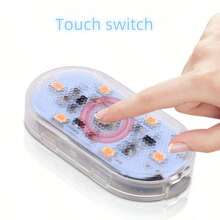 LED Touch Light, Wireless Mini Car Interior Light, Roof/Roof Reading Light, Door Sill Light, Storage Box Light, USB Rechargeable - Multicolor - View 6