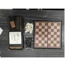 Foldable Professional Chess Set, Exquisite Gift Box Packaging, Portable Tabletop Game Suitable For Checkers And Chess Strategy, Simulates 33 Different Scenarios - Multicolor - View 10