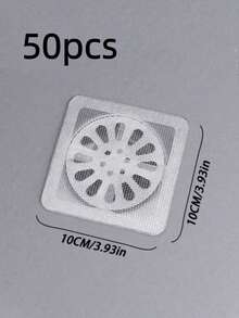 50/30/20/10/1pc Bathroom Bathtub Hair Catcher Drain Filter - Easy To Use, Drain Filter Sticker, Disposable Drain Cover, Suitable For Shower, Sink And Laundry Room, Easy To Stick, Hair Catcher Drain Cover, Disposable Drain Filter - Multicolor - View 17