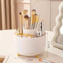 360° Rotating Desktop Organizer, Large Capacity Multi-Compartment Pen Holder And Office Supplies Storage Box, Suitable For Pencils, Makeup Brushes And Jewelry, Back To School Supplies, Home Essentials, School And Office Desktop Accessories - Multicolor - View 13