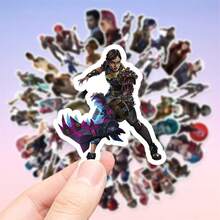50pcs Action Stickers Jinx Stickers DIY Laptop Refrigerator Luggage Phone Case Water Cup Decoration Stickers - Multicolor - View 3