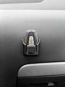 1pc/2pcs New Car Key Storage Box, Center Console Key Hook, Card Storage Box, Remote Control Box, Car Interior Key Holder Storage Box, Center Console Decoration, Car Interior Small Item Storage, Lighter, Lipstick Storage, Car Interior Organization, Christmas Halloween Small Gift - Black - View 10
