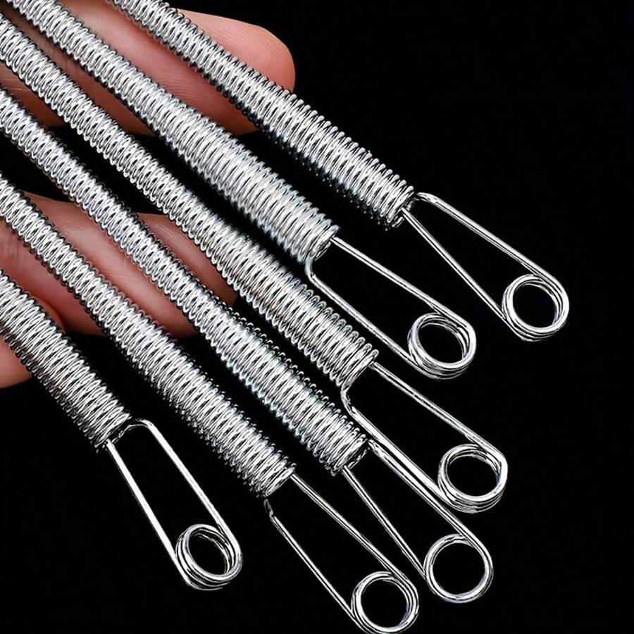 6pcs Durable Elastic Threader With Loop Hook, Flexible Sewing Tool For Knitting And Quilting, Convenient For Threading Elastic Band Into Pants, Sweatshirts, Hats, Suitable For Beginners And Experts