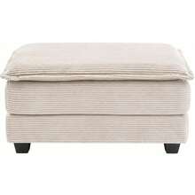 Corduroy Ottoman For Sectional Sofa Couch For Living Room, Apartment - Beige - View 4