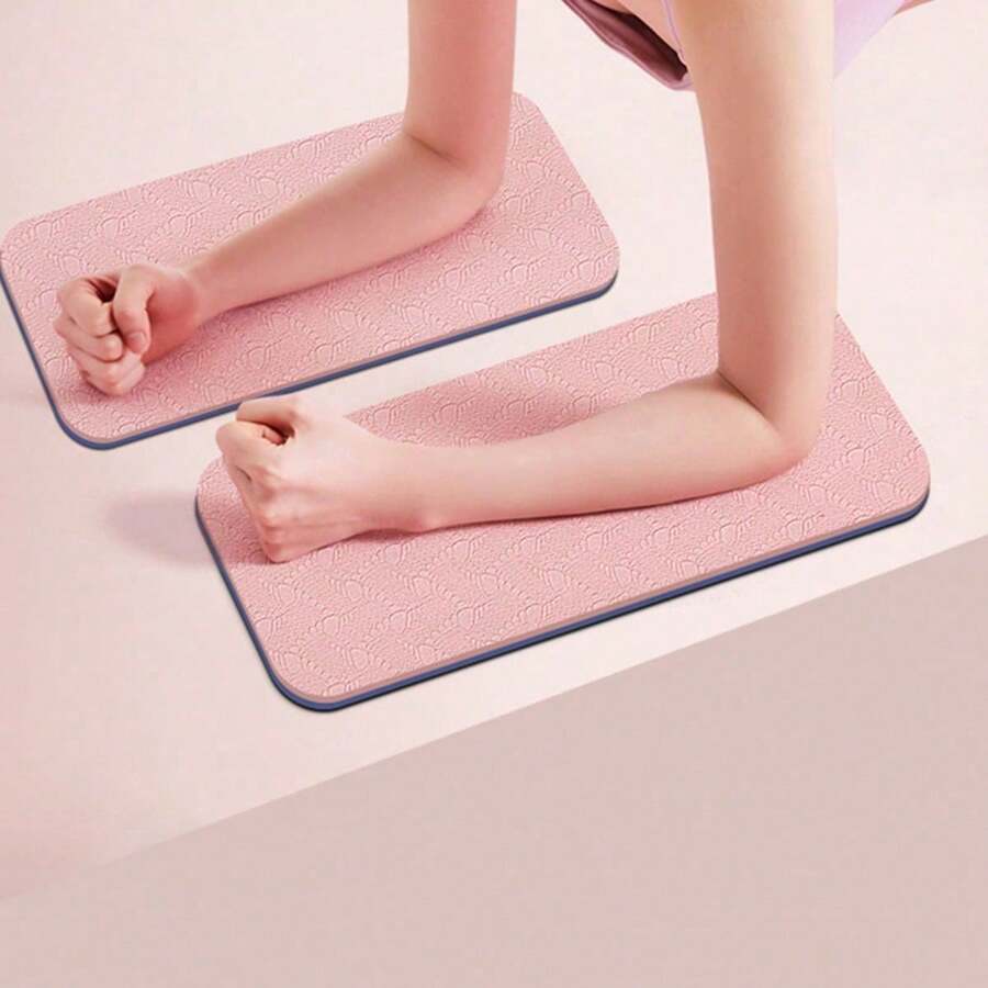 1/2PCS Pink Non-Slip Plank Elbow Pads, Thickened Shock-Absorbing Small Fitness Elbow Cushion, Sweat-Proof Portable Arm Protection Training Mat, Suitable For Plank Training, Core Exercises, Yoga Pilates Practice, Home Indoor Fitness - Multicolor - View 1