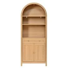 76 X 40 X 180cm Natural MDF Sideboard With Spice Shelves - Natural - View 4