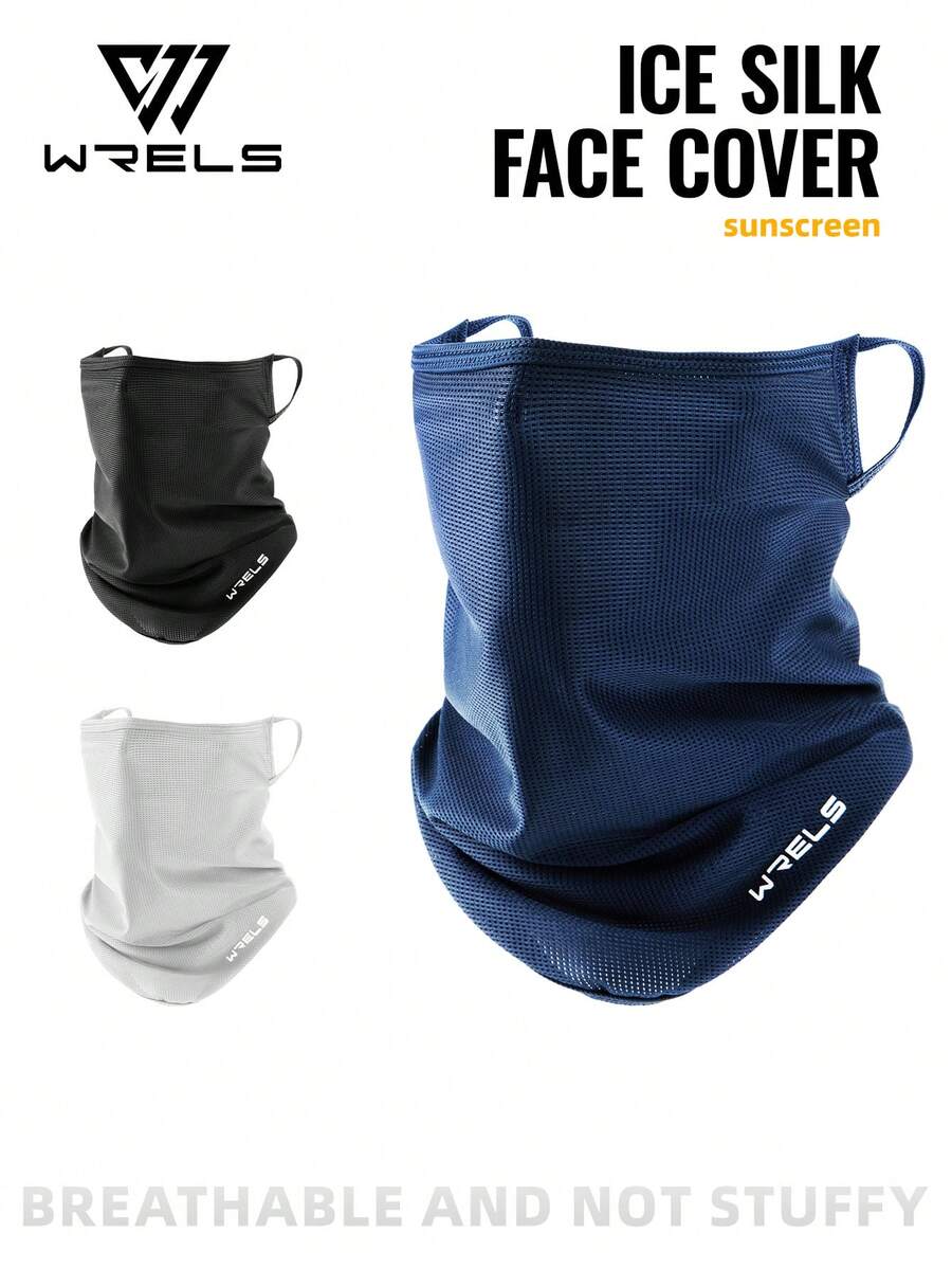 WRELS 1 Piece Mesh Breathable Cycling Face Mask, Motorcycle Accessory, Multi-Functional Neck Gaiter For Riding, Unisex, Thin Style, Suitable For Hiking, Cycling, Driving And Fishing - Cycling Masks - View 1