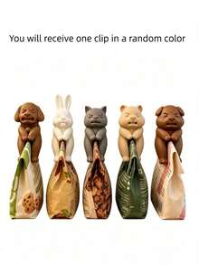 Set Of 4 Cute Animal Shaped Bag Clips, Suitable For Small Gifts, Can Seal Coffee, Grains, Candy And Snack Bags Tightly, Perfect As Housewarming Gift, Also A Fun Collectible For Snack Lovers And Home Decor Enthusiasts - View 12