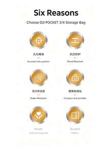 硬殼收納包，相容 Osmo Pocket 4 / Pocket 3 手持雲台相機，防震耐壓防水便攜旅行收納袋，適用相機及全套配件，戶外拍攝保護殼 - 查看 2