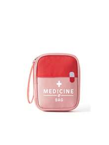 1pc Medical Storage Bag, Portable Travel Medical Kit, Travel First Aid Kit, Large Capacity Folding Medical Kit - Multicolor - View 14