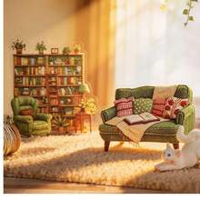 JotBox Warm Home Cozy Style Realistic Embroidery PET Die-Cut Stickers, Light Vintage Planner Collage Creative Material Stickers - Cozy Home - View 2