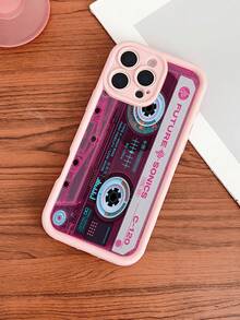 1 buah Casing Ponsel Anti Jatuh dengan Pola Lukisan Pita Magnetik Warna Pink, Kompatibel dengan iPhone 13/16/15/14/13/12/11/Pro/ProMax/X/XR/XS/7/8/PLUS / - Berwarna merah muda - View 4