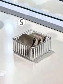 1/4/7/8/9pcs Drawer/Desktop Cosmetic Storage Box, Transparent Cosmetic Storage Drawer, Suitable For Vanity, Includes 4 Different Sizes Of Plastic Boxes, Classified Storage Container, Cosmetic Storage, Back To School Stationery Storage - Clear - View 15