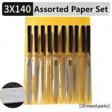 10pcs/Set Metal Needle File Set Wood Carv Wood Rasp Metal Polishing Hand FileTools Steel Rasp Needl Filing For Metal Glass Stone - A - View 2
