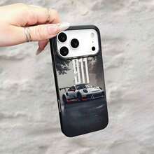 1pc 911 GT3 Sports Car Racing Pattern Matte Texture Phone Case Protective Cover Realistic Lily Print Clear Case Compatible Bling Phone Case Fully Surrounded Personalized Cool Fashion Soft Protective Cover Compatible With Iphone 16/11PRO/7/16PROMAX/15/12/15PRO/14/13/12/11/XR/7Plus/8Plus/Pro/Max/X - Black - View 5