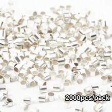 500/1000/2000pcs 2mm Spacer Beads, Durable And Versatile, Suitable For DIY Necklace And Bracelet Jewelry Making, High-Quality Accessories, Easily Create Exquisite Works (White/Gold/Silver) - Positioning Bead - View 9