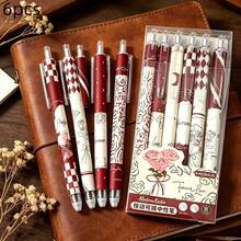 6pcs Red Rose Retractable Neutral Pens Set, Exquisite Highly Attractive Office Supplies, Study Stationery Exam Practice Pens, Reward Stationery, Birthday Gifts And Holiday Small Gifts, Smooth Writing, Medium Tip, Suitable For Office And Daily Use - Rose Pen - View 7