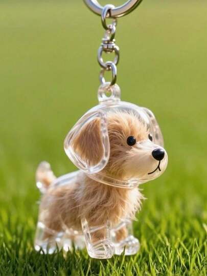 1pc Transparent Dog Hair Storage Box - Portable Pet Keepsake Bottle For Collecting Dog Hair, Can Be Used As A Keychain. Thoughtful Gift To Cherish Your Pet's Memories, The Dog Hair Storage Box Is Used To Store And Preserve Dog Hair As A Souvenir.
