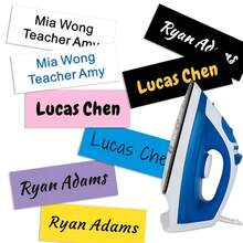 Customizable Back-To-School Personalized Heat Transfer Fabric Labels With Name, Suitable For Clothing And School Uniform Identification - Multicolor - View 3