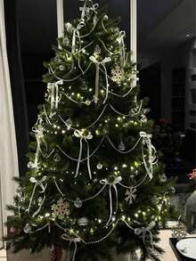 Hanging Pearl Chain Room Decor Christmas Halloween Wedding Decoration Suitable For Various Party Decorations Seasonal Decor Party Backdrop Curtain Window Curtain Faux Pearl String Scene Atmosphere Decoration - E - View 10