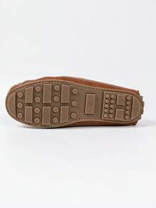 Children's Casual Loafers, Slip-On Moccasin Daily Walking Shoes - Brown - View 8