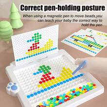 Children's Animal Magnetic Drawing Board, Magnetic Painting Board, Concentration Training Educational Toy, Suitable For Puzzle Education, Creative DIY, Back To School Essential Gift For Boys And Girls - Multicolor - View 8