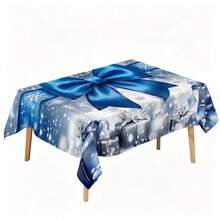 1pc 2D 3D Black White Gold Crystal Diamond Rectangular Tablecloth, Light Luxury Grey Background Embossed Floral Gold Branch Leaf Tablecloth, Durable And Machine Washable, Modern Light Luxury Home, Wedding Banquet, Restaurant Dining Table Decor Tablecloth - Multicolor - View 5