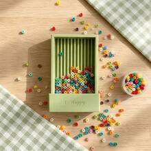 12 Tracks Fuse Beads Shaker Tray, 11 Colors Fuse Beads Shaker Tray For Fuse Beads Handmade Making, DIY Fuse Beads Handmade Crafts Auxiliary Tools - Perler Bead Scoop - View 4