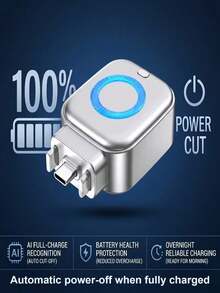 140W Type-C Portable Charger With Color Indicator Light And Auto Power-Off Protection - Silver - View 4