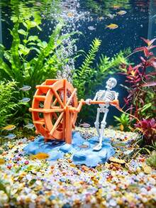 Halloween Aquarium Decoration-Add A Touch Of Fun And Vibrancy To Your Fish Tank. Featuring A Dual-Suction Cup Design That Fits Most Aquariums, This Decoration Makes A Fantastic Halloween Gift For Aquarium Enthusiasts. - A - View 10