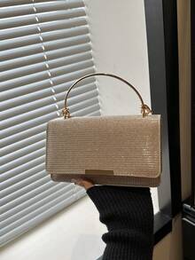 Bolso de mano de lentejuelas de moda (color de costura aleatorio) - Dorado - Ver 3