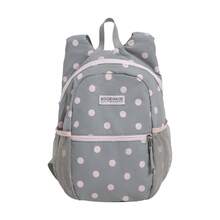 Dedoo Polka Dot Backpack, Contrast Color Zipper Mesh Side Pockets, Lightweight Large Capacity, Student School Bag, Suitable For University Campus, Korean Style Student Daily Use Backpack - Multicolor - View 14