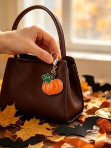 12pcs/Set Halloween Pumpkin Keychains, Holiday Decoration, Suitable For Backpacks, Wallets And Other Items As Gift Charms - Multicolor - View 5