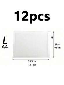 1/5pcs A4/A5/A6 Mesh Zipper Bag Document Folder, Waterproof Zipper File Folder For School/Office Supplies, Reusable Large Zipper Pouch For Organizing Classroom, Board Games, Puzzles, Stationery, Toys, Invoices, Documents, Travel, Clothes, Tools, Brushes, Pencils, Cosmetics, Financial Seals, Etc. Bag For School School Accessories School Stuff - Multicolor - View 16