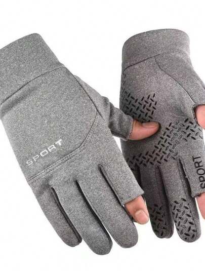 LUVAS super  De Inverno Esqui Quentes Motocicleta Com Dois Dedos Tela De Toque De Bolso Ciclismo À Prova D'água Pesca0-1