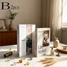 2/3Pcs Modern Minimalist Nordic Indoor Faux Book Decor For Showroom, Villa, Hotel Soft Furnishing, Desktop Ornament, Home Decoration - Decor Book - View 16