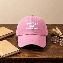 1pc Gothic-Style Casual Washed Men Hat,Letters Printing, Unisex Fashion, Provides Shade & Sun Protection, Perfect For Outdoor Activities. - Multicolor - View 6