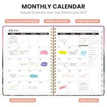Planner 2026-2027, Academic Year Monthly And Weekly Planner Caledndar, July 2026 - June 2027, Hardcover Large Planning Agenda Book With Tabs For School Office Supplies, 8.5" X 11" - Dreamscape Hills - ADreamscape Hills - View 2
