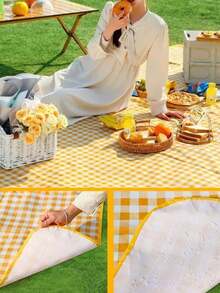 [Thickened Waterproof Foldable Mat]Outdoor Camping Spring Outing Picnic Mat Moisture-Proof Mat Portable Picnic Cloth - Multicolor - View 10