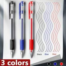 10支中性筆 0.5mm 辦公用筆 黑色碳素墨水筆 學生水性筆 紅色與藍色墨水筆 返校文具 - 套裝 - 查看 9
