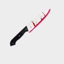 Halloween Horror Cosplay Prop Plastic Fake Knife Set, Bloody Horror Weapon Style Costume Party Accessories, Suitable For Haunted House And Dark Gothic Scene Decoration - Fake Knife Props - View 19