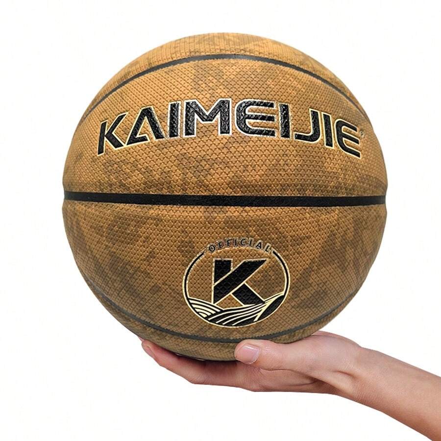 No. 7 Basketball, Vintage Brown, Sweat-Absorbent, Anti-Slip, Durable, Wear-Resistant, Butyl Bladder, Professional Competition, School Recommended, Student Use, Indoor/Outdoor, Giftable