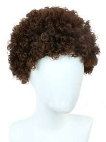 Colorful Clown Curly Wig, Synthetic Fluffy Afro Wig For Halloween Cosplay Party Costume Dress-Up Accessory For Adults - Multicolor - View 10