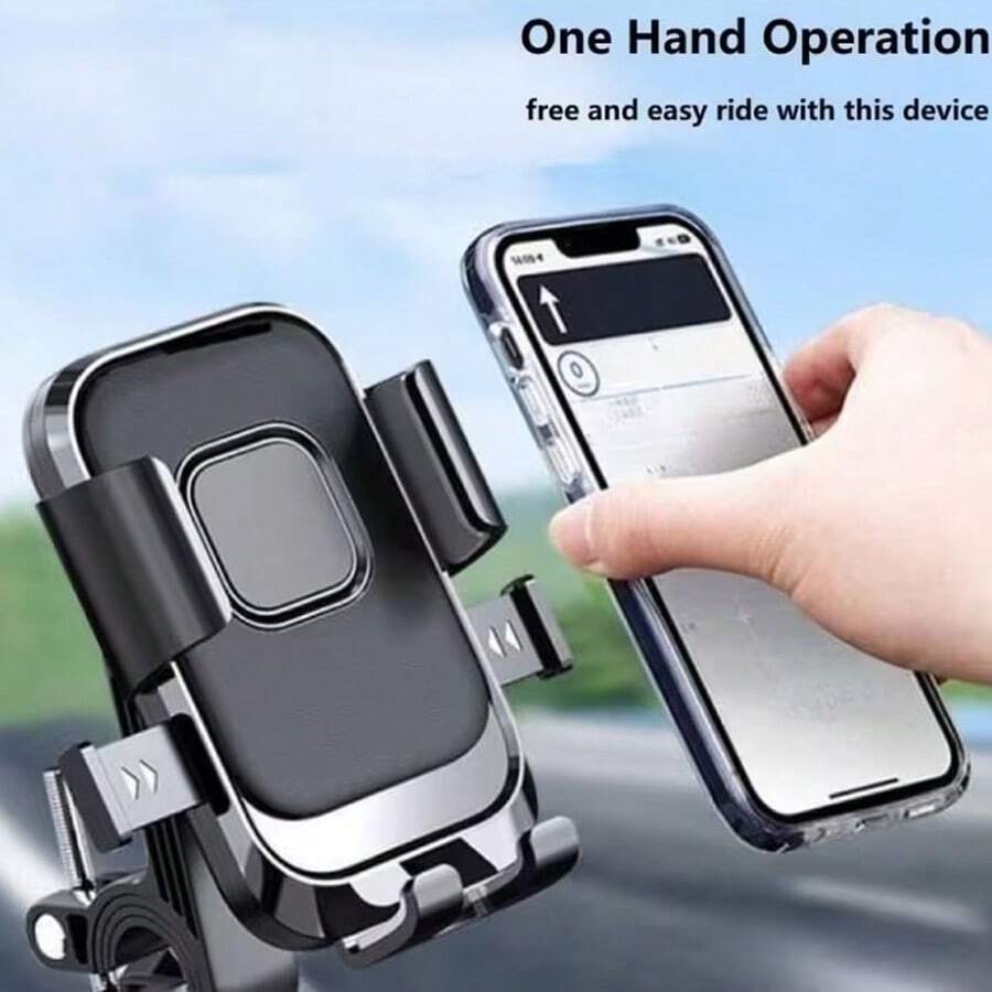 Bicycle Phone Holder Motorcycle Bicycle Handlebar Phone Clip Rotating Frame Adapter 11.94 Cm -18.29 Cm Smartphone - Multicolor - View 1