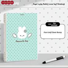 PINKUCUTE Angel Bunny A5/B5 Buku Catatan Perencana Lembar Lepas, Buku Catatan PR, Desain Sangat Menarik Gaya Korea, Untuk Siswa SMP dan SMA, Buku Sketsa Kosong, Perlengkapan Penting Semester Baru! - A - View 5