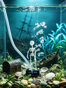 Halloween Aquarium Decoration-Add A Touch Of Fun And Vibrancy To Your Fish Tank. Featuring A Dual-Suction Cup Design That Fits Most Aquariums, This Decoration Makes A Fantastic Halloween Gift For Aquarium Enthusiasts. - A - View 6
